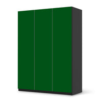 Folie für Möbel Grün Dark - IKEA Pax Schrank 201 cm Höhe - 3 Türen - schwarz
