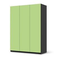 Folie für Möbel Hellgrün Light - IKEA Pax Schrank 201 cm Höhe - 3 Türen - schwarz