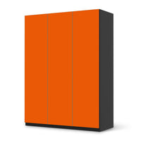 Folie für Möbel Orange Dark - IKEA Pax Schrank 201 cm Höhe - 3 Türen - schwarz