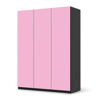 Folie für Möbel Pink Light - IKEA Pax Schrank 201 cm Höhe - 3 Türen - schwarz