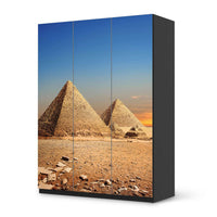 Folie für Möbel Pyramids - IKEA Pax Schrank 201 cm Höhe - 3 Türen - schwarz