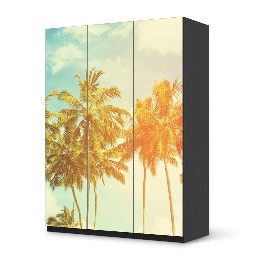 Folie für Möbel Sun Flair - IKEA Pax Schrank 201 cm Höhe - 3 Türen - schwarz
