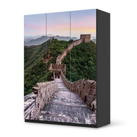 Folie für Möbel The Great Wall - IKEA Pax Schrank 201 cm Höhe - 3 Türen - schwarz