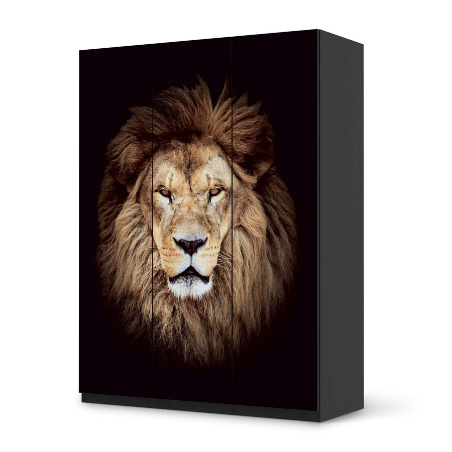 Folie für Möbel Wild Eyes - IKEA Pax Schrank 201 cm Höhe - 3 Türen - schwarz