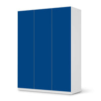 Folie für Möbel Blau Dark - IKEA Pax Schrank 201 cm Höhe - 3 Türen - weiss