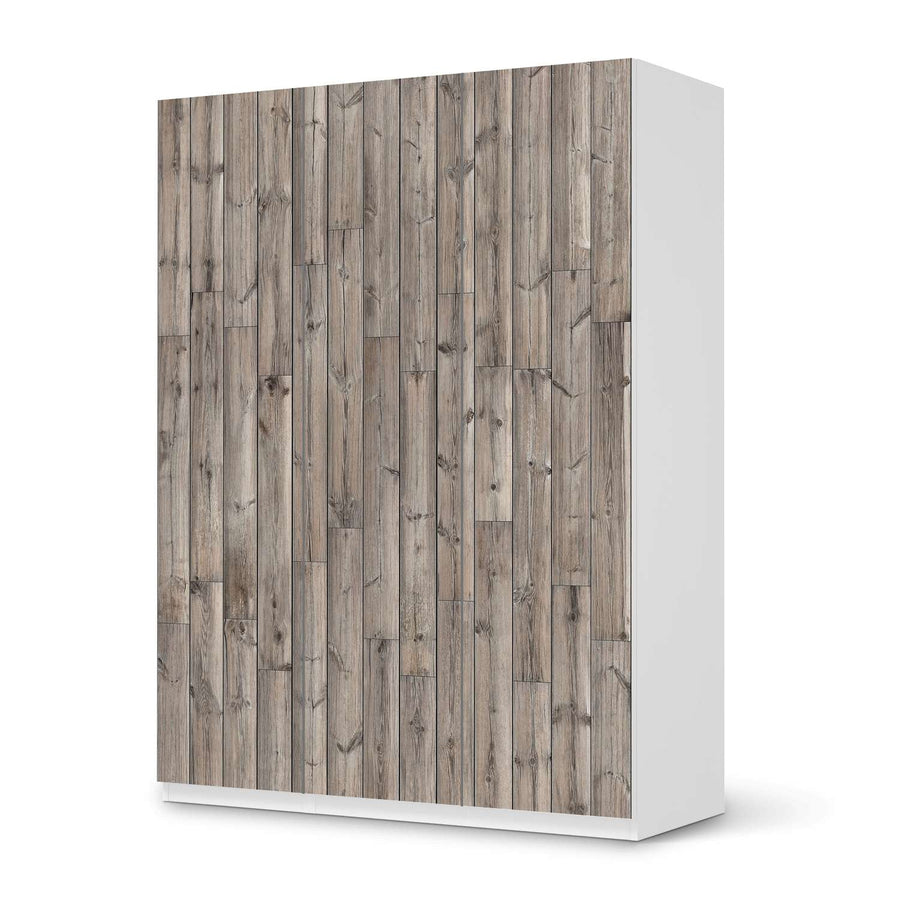 Folie für Möbel Dark washed - IKEA Pax Schrank 201 cm Höhe - 3 Türen - weiss
