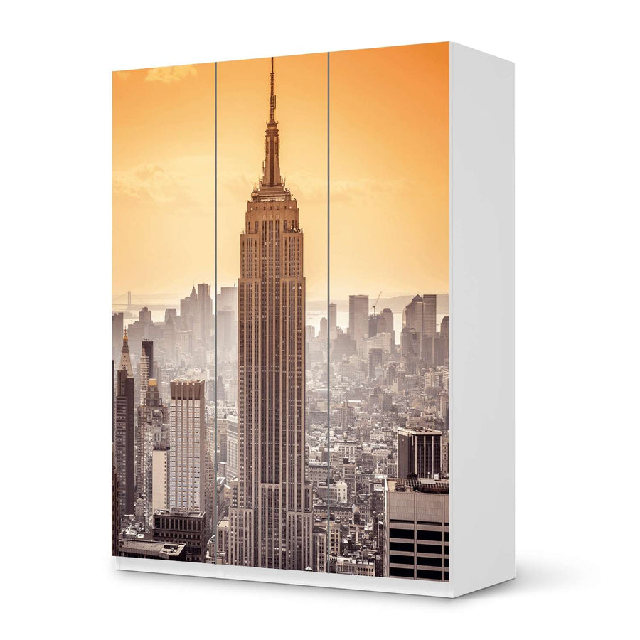 Folie für Möbel Empire State Building - IKEA Pax Schrank 201 cm Höhe - 3 Türen - weiss