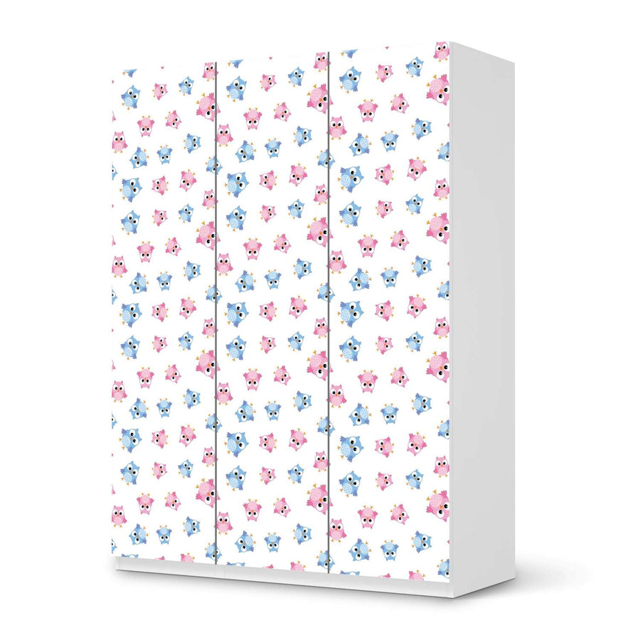 Folie für Möbel Pax Schrank 201 cm 3 Türen (IKEA) Eulenparty creatisto