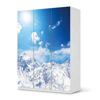 Folie für Möbel Everest - IKEA Pax Schrank 201 cm Höhe - 3 Türen - weiss