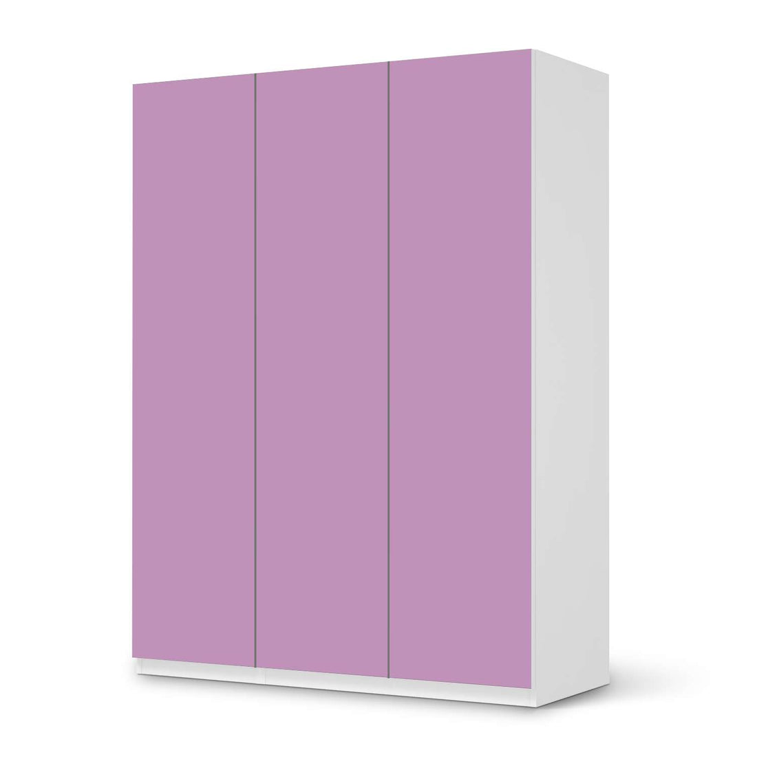 Folie für Möbel Flieder Light - IKEA Pax Schrank 201 cm Höhe - 3 Türen - weiss