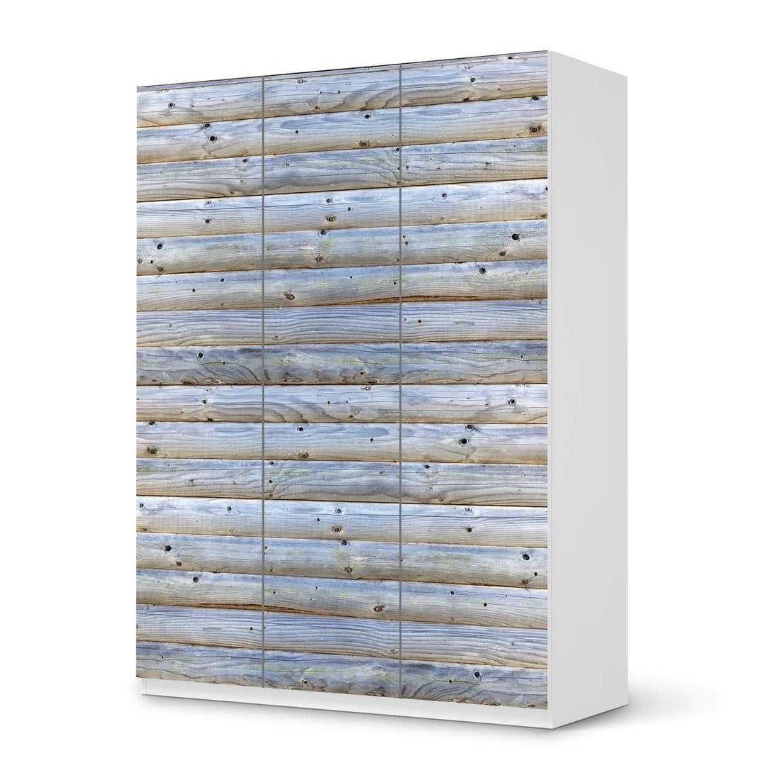 Folie für Möbel Greyhound - IKEA Pax Schrank 201 cm Höhe - 3 Türen - weiss