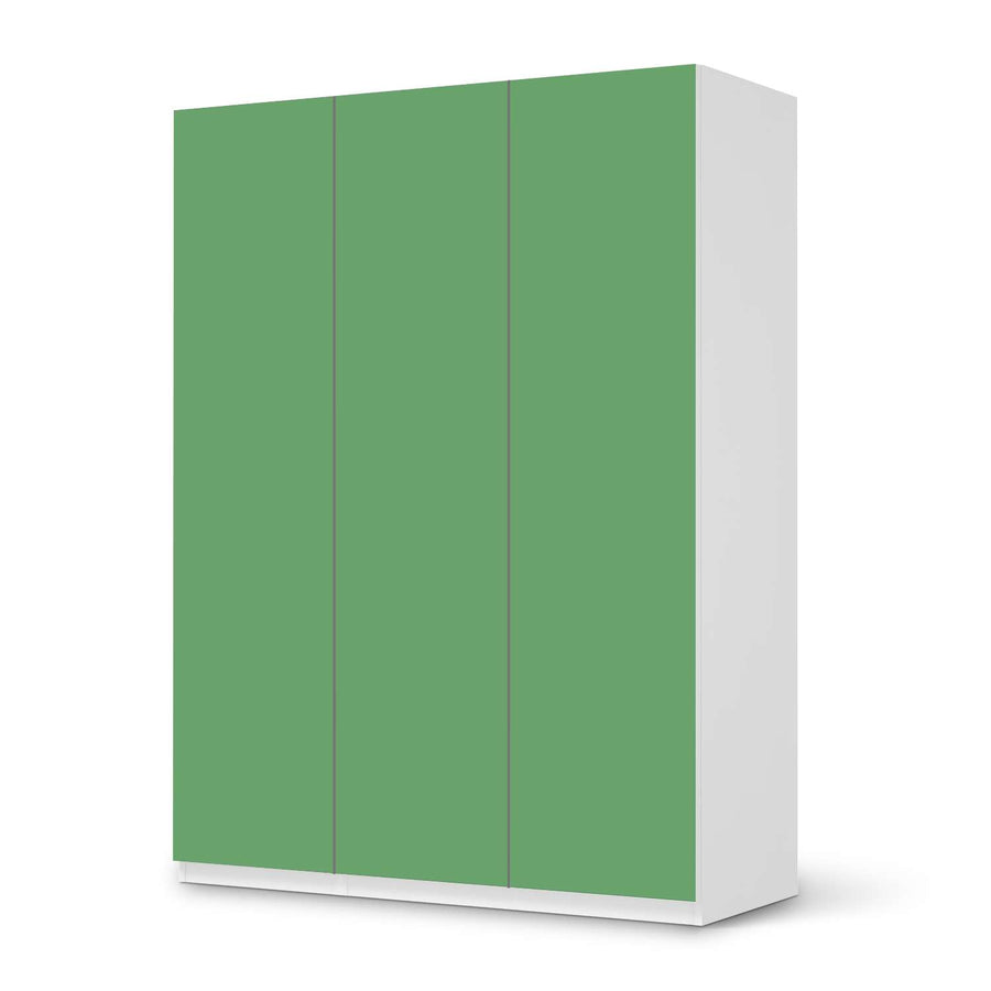 Folie für Möbel Grün Light - IKEA Pax Schrank 201 cm Höhe - 3 Türen - weiss