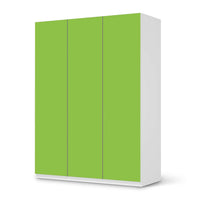 Folie für Möbel Hellgrün Dark - IKEA Pax Schrank 201 cm Höhe - 3 Türen - weiss