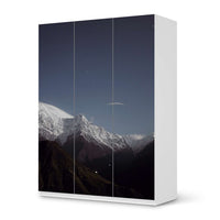 Folie für Möbel Mountain Sky - IKEA Pax Schrank 201 cm Höhe - 3 Türen - weiss