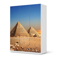 Folie für Möbel Pyramids - IKEA Pax Schrank 201 cm Höhe - 3 Türen - weiss