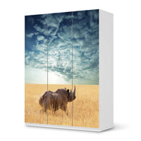 Folie für Möbel Rhino - IKEA Pax Schrank 201 cm Höhe - 3 Türen - weiss