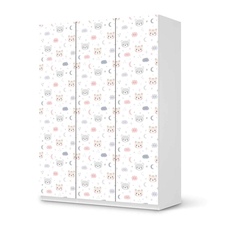 Folie für Möbel Sweet Dreams - IKEA Pax Schrank 201 cm Höhe - 3 Türen - weiss