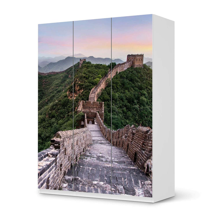 Folie für Möbel The Great Wall - IKEA Pax Schrank 201 cm Höhe - 3 Türen - weiss