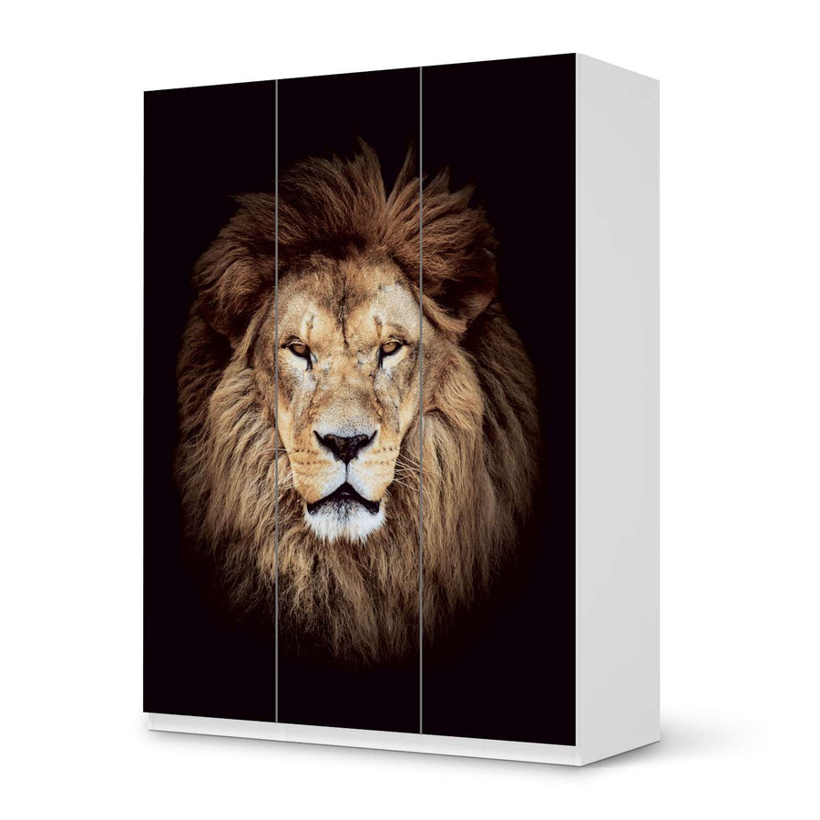 Folie für Möbel Wild Eyes - IKEA Pax Schrank 201 cm Höhe - 3 Türen - weiss