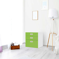 Folie für Möbel Hellgrün Dark - IKEA Stuva / Fritids Kommode - 3 Schubladen - Kinderzimmer