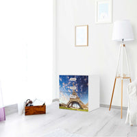 Folie für Möbel La Tour Eiffel - IKEA Stuva / Fritids Kommode - 3 Schubladen - Kinderzimmer