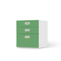 Folie für Möbel Grün Light - IKEA Stuva / Fritids Kommode - 3 Schubladen  - weiss