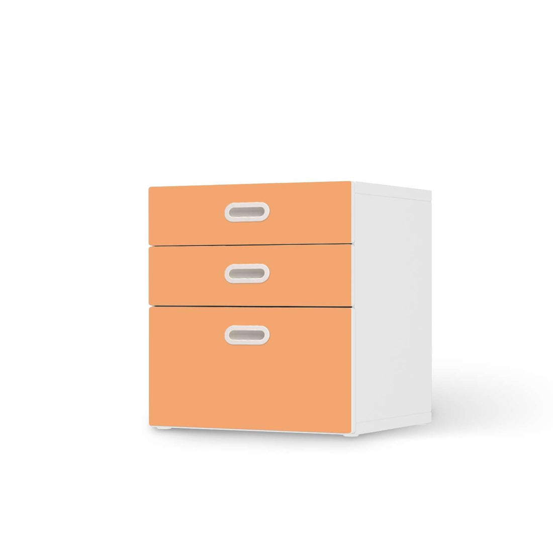 Folie für Möbel Orange Light - IKEA Stuva / Fritids Kommode - 3 Schubladen  - weiss