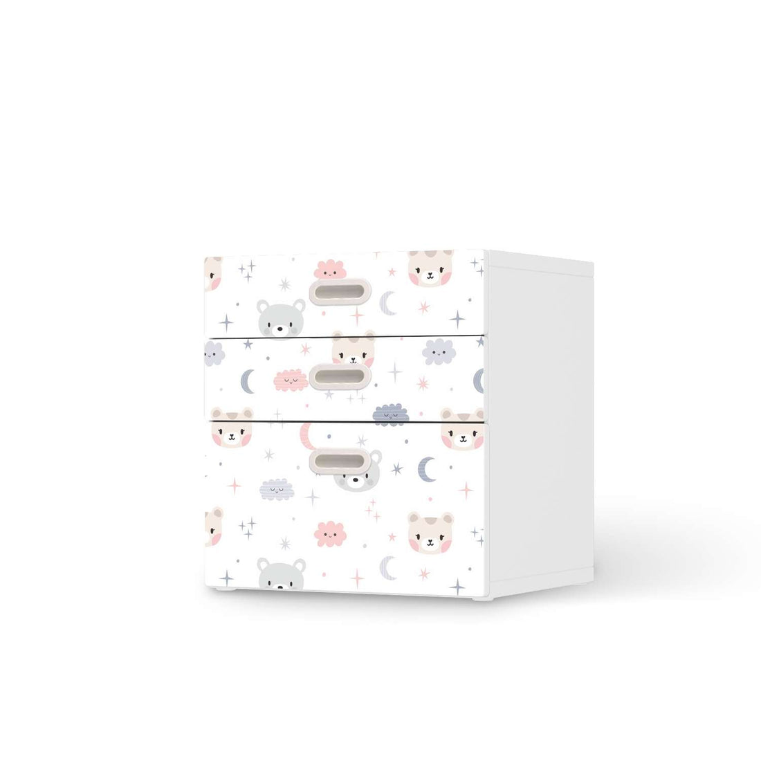 Folie für Möbel Sweet Dreams - IKEA Stuva / Fritids Kommode - 3 Schubladen  - weiss
