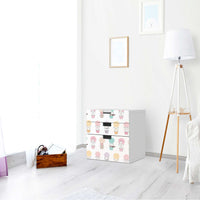 Folie für Möbel Flying Animals - IKEA Stuva Kommode - 3 Schubladen (Kombination 1) - Kinderzimmer