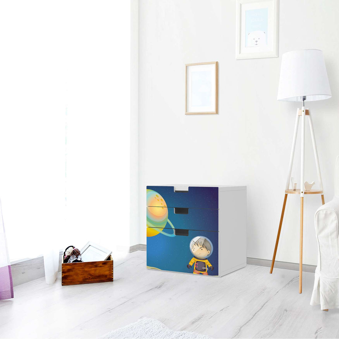 Folie für Möbel Young Explorer - IKEA Stuva Kommode - 3 Schubladen (Kombination 1) - Kinderzimmer