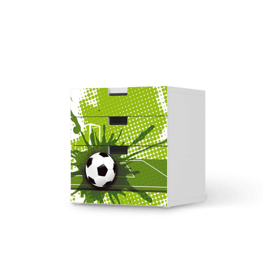 Folie für Möbel Goal - IKEA Stuva Kommode - 3 Schubladen (Kombination 1)  - weiss