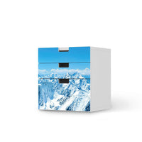 Folie für Möbel Himalaya - IKEA Stuva Kommode - 3 Schubladen (Kombination 1)  - weiss