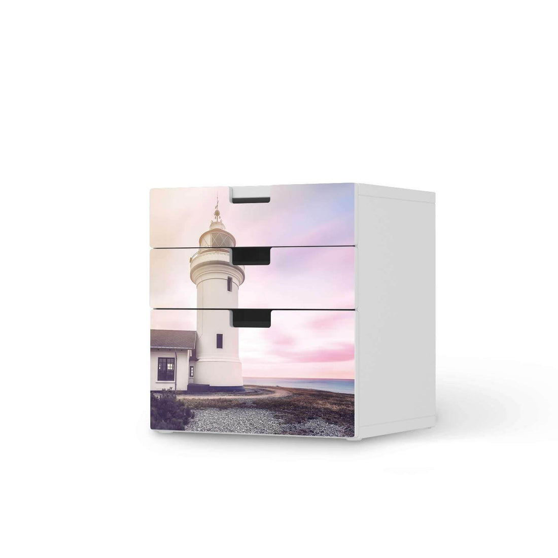 Folie für Möbel Lighthouse - IKEA Stuva Kommode - 3 Schubladen (Kombination 1)  - weiss