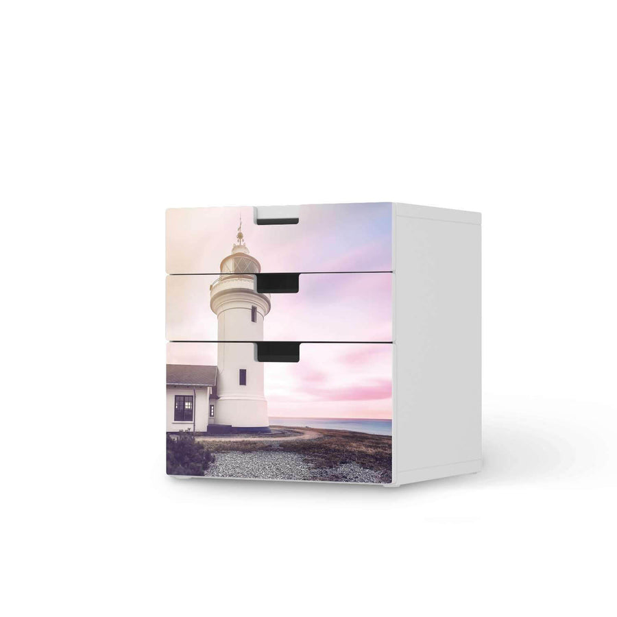 Folie für Möbel Lighthouse - IKEA Stuva Kommode - 3 Schubladen (Kombination 1)  - weiss
