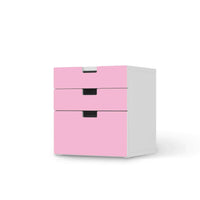Folie für Möbel Pink Light - IKEA Stuva Kommode - 3 Schubladen (Kombination 1)  - weiss