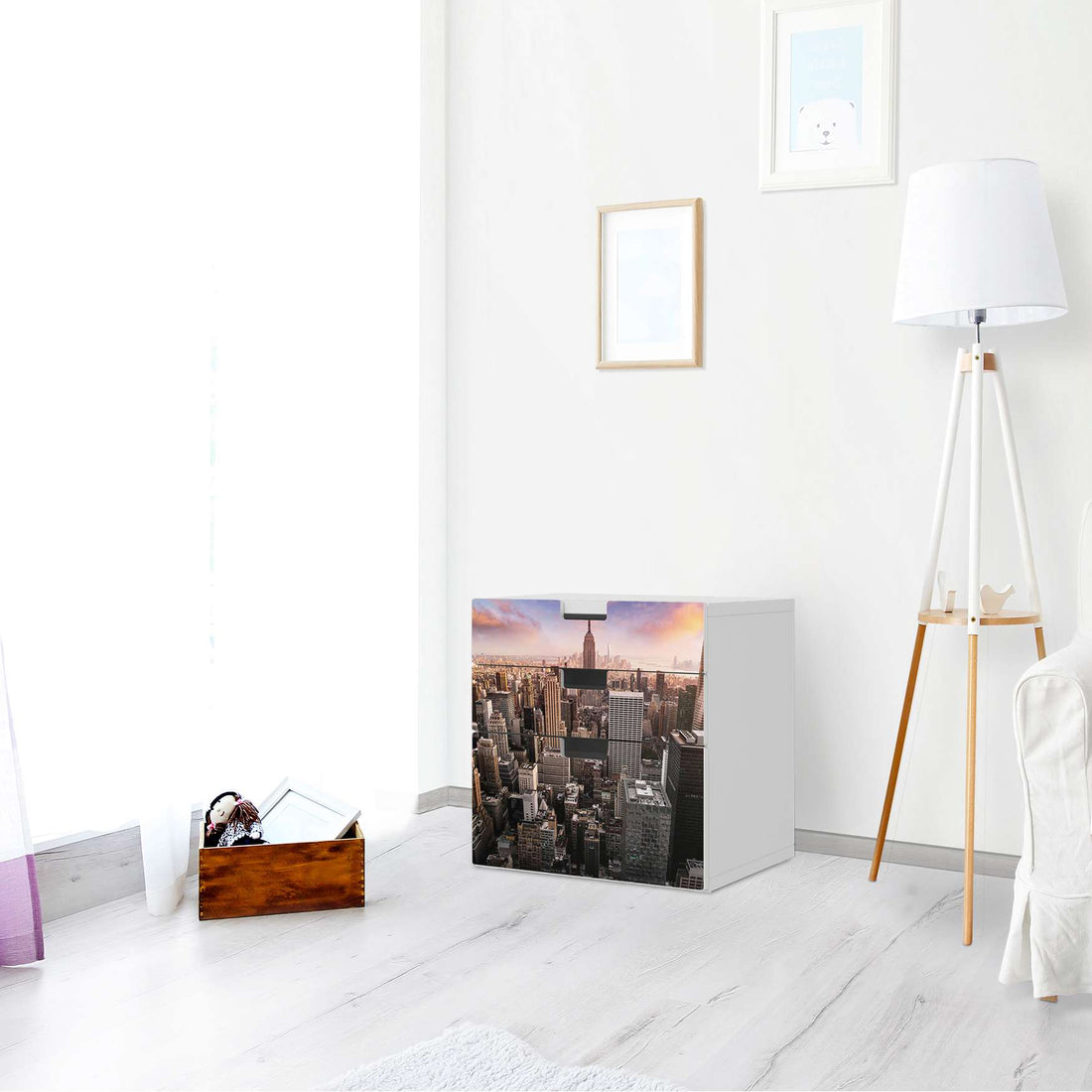 Folie für Möbel Big Apple - IKEA Stuva Kommode - 3 Schubladen (Kombination 1) - Wohnzimmer