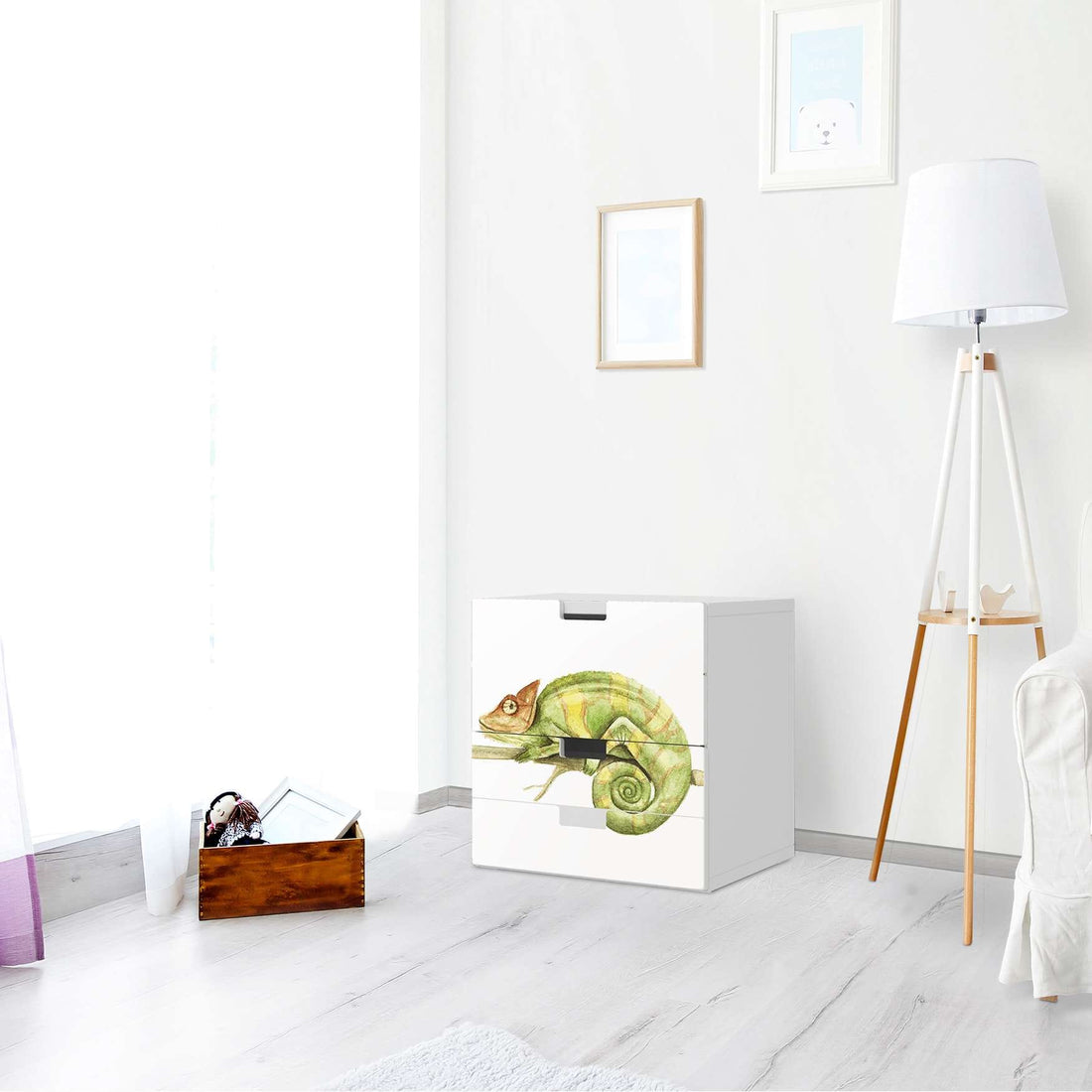 Folie für Möbel Chameleon - IKEA Stuva Kommode - 3 Schubladen (Kombination 1) - Wohnzimmer
