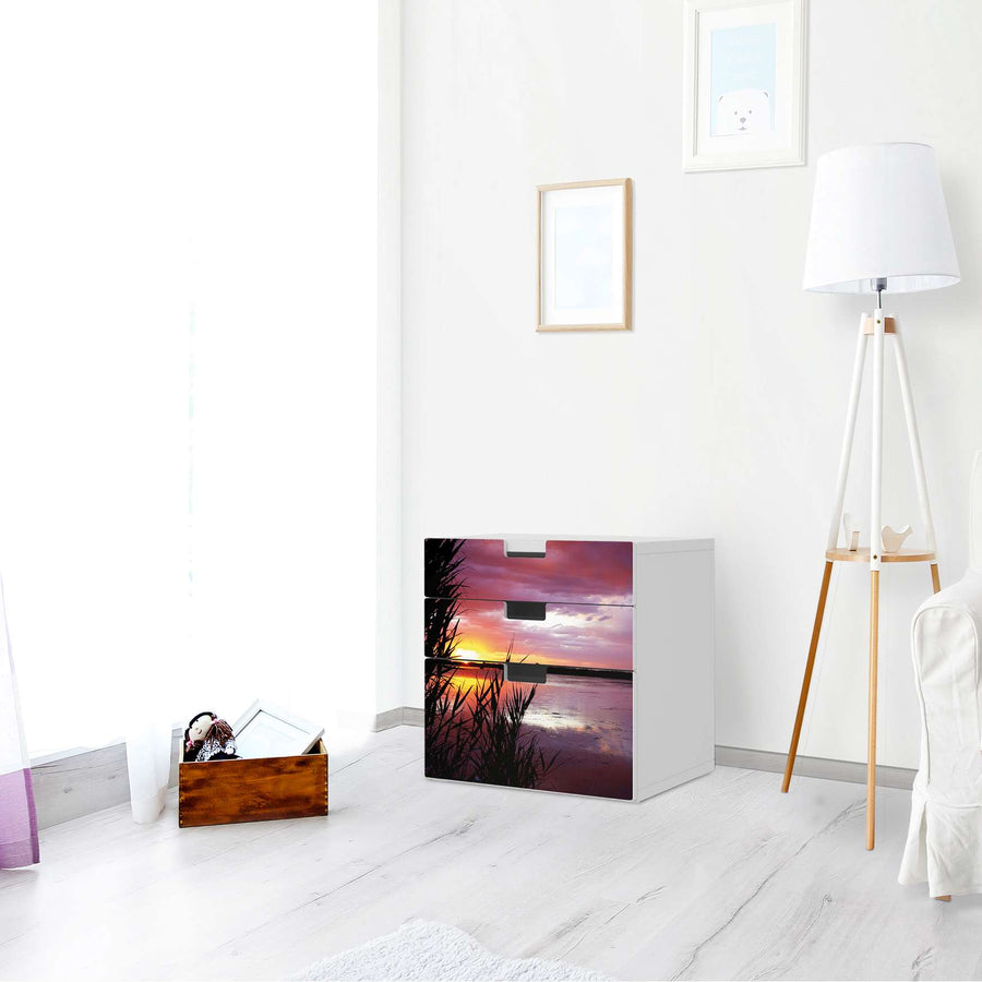 Folie für Möbel Dream away - IKEA Stuva Kommode - 3 Schubladen (Kombination 1) - Wohnzimmer