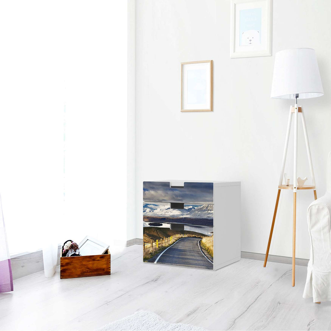 Folie für Möbel New Zealand - IKEA Stuva Kommode - 3 Schubladen (Kombination 1) - Wohnzimmer