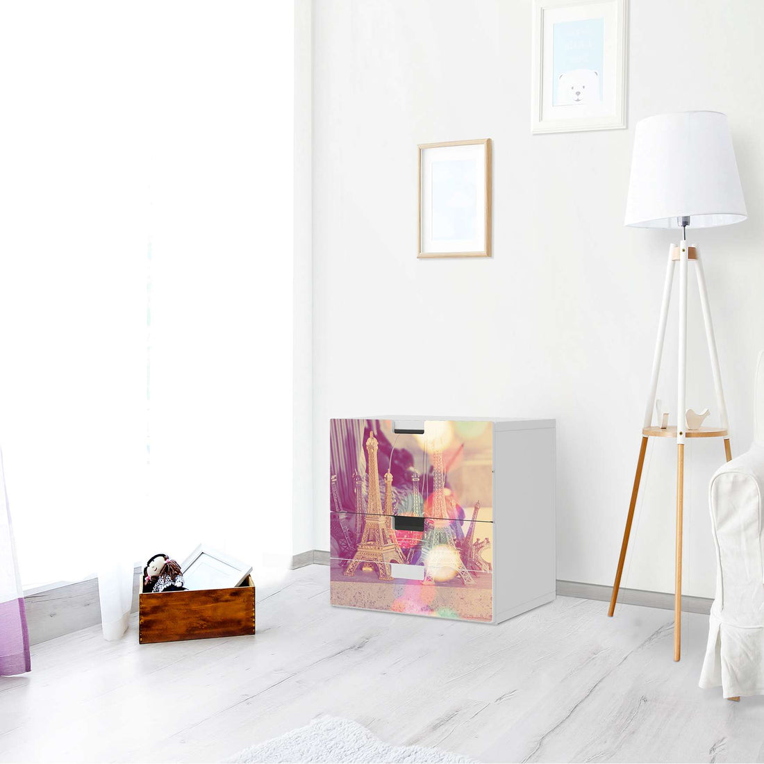 Folie für Möbel Paris - IKEA Stuva Kommode - 3 Schubladen (Kombination 1) - Wohnzimmer