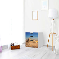 Folie für Möbel Pyramids - IKEA Stuva Kommode - 3 Schubladen (Kombination 1) - Wohnzimmer