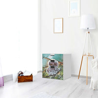 Folie für Möbel Wuschel - IKEA Stuva Kommode - 3 Schubladen (Kombination 1) - Wohnzimmer