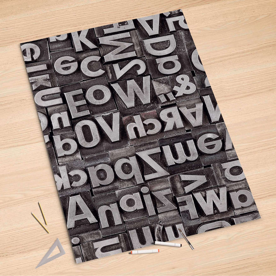 Folienbogen Alphabet - 100x150 cm
