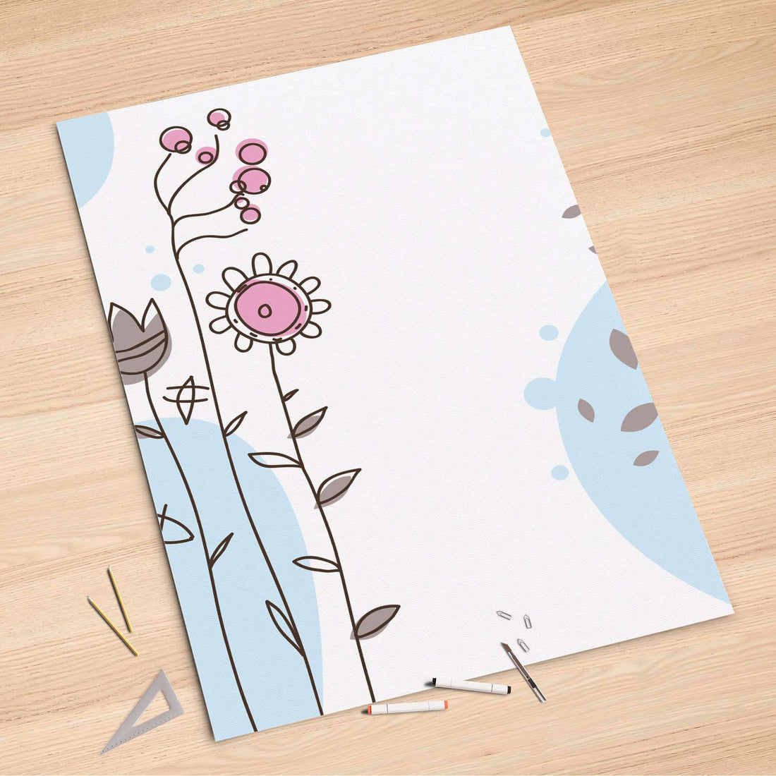 Folienbogen Flowers 3 - 100x150 cm