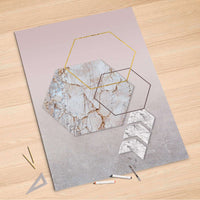 Folienbogen Hexagon - 100x150 cm