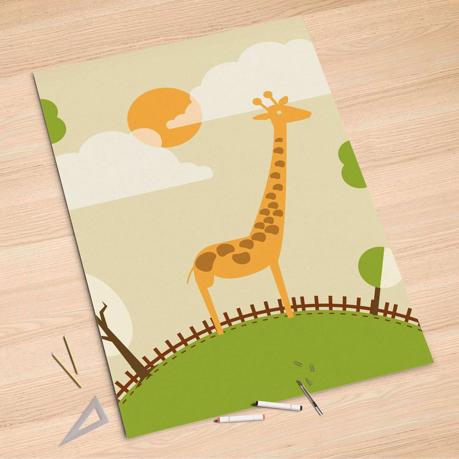 Folienbogen Mountain Giraffe - 100x150 cm