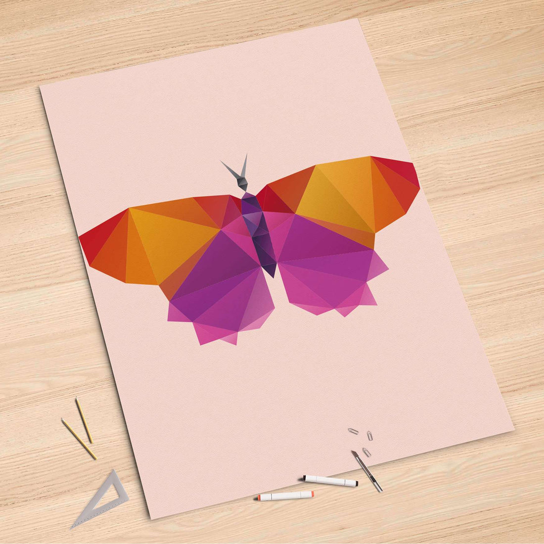 Folienbogen Origami Butterfly - 100x150 cm