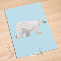 Folienbogen Origami Polar Bear - 100x150 cm