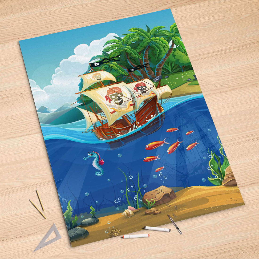 Folienbogen Pirates - 100x150 cm