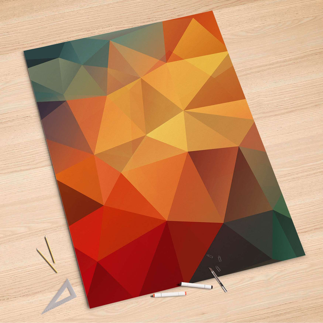 Folienbogen Polygon - 100x150 cm